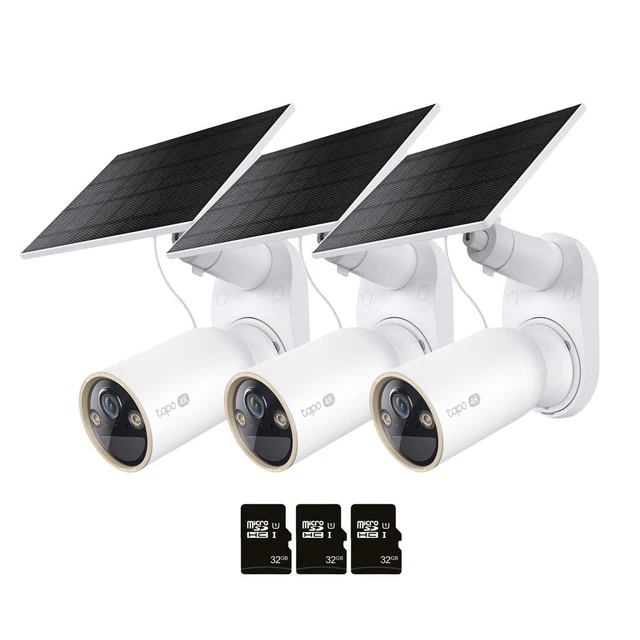 Alt view image 5 of 5 - TP-Link Tapo 4K Wireless Solar Security Camera, microSD Included, No Fees, 3-pack