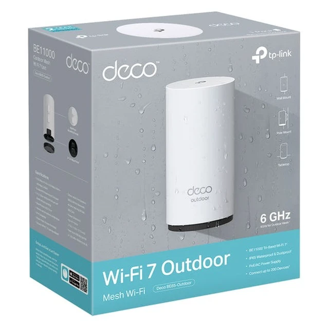 Alt view image 4 of 5 - TP-Link Deco 7 Pro BE11000 Weatherproof Outdoor Tri-Band Wi-Fi 7 Whole Home Mesh Router