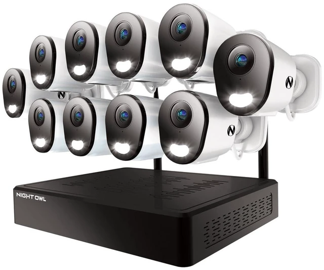 Main image of Night Owl 10-CH Wi-Fi NVR Security System, 2TB 10 Plug-In 4K Cameras
Surveillance