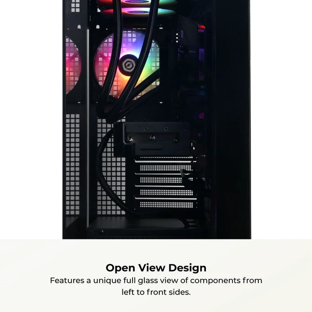 Alt view image 4 of 6 - CyberPowerPC Gaming PC, AMD Ryzen 9 9900X, GeForce RTX 5070 12GB Gamer Xtreme, 32GB DDR5, 1TB PCIe 4.0 SSD, WiFi Ready & Windows 11 Home (GXiVR8080A41)