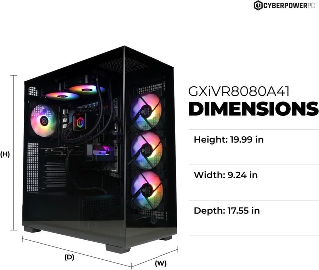 Alt view image 3 of 6 - CyberPowerPC Gaming PC, AMD Ryzen 9 9900X, GeForce RTX 5070 12GB Gamer Xtreme, 32GB DDR5, 1TB PCIe 4.0 SSD, WiFi Ready & Windows 11 Home (GXiVR8080A41)