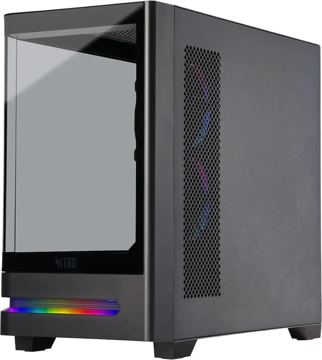 Alt view image 3 of 5 - Acer - Nitro 65 Gaming Desktop - AMD Ryzen 7 8700F - AMD Radeon RX 9060 XT - 16GB DDR5 Memory 1TB Storage - Black