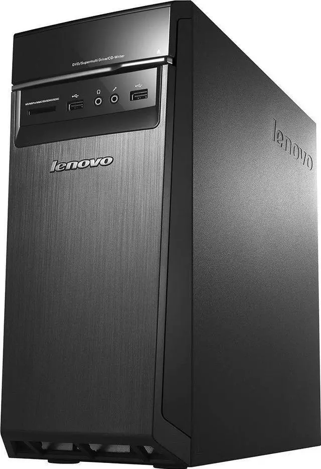 Alt view image 2 of 8 - Lenovo Desktop Computer H50-55 (90BG004TUS) 16GB DDR3 2TB HDD AMD Radeon R7 350 Windows 10 Home 64-Bit