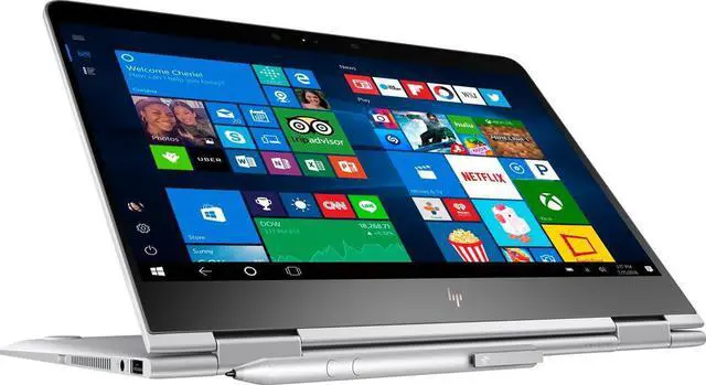 Alt view image 5 of 6 - HP 13-AC013DX Spectre x360 2-in-1 13.3" Touch-Screen Laptop - Intel Core i7 - 8GB Memory - 256GB Solid State Drive - Natural silver KABY LAKE Tablet PC Touchscreen Notebook Computer Intel HD