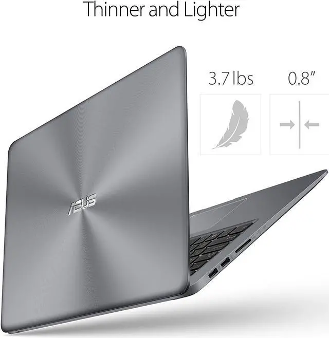Alt view image 3 of 17 - ASUS VivoBook F510UA-AH55 Laptop Notebook Thin and Lightweight FHD WideView Laptop, 8th Gen Intel Core i5-8250U, 8GB DDR4 RAM, 128GB SSD+1TB HDD, USB Type-C, ASUS NanoEdge Display, Fingerprint Reader,