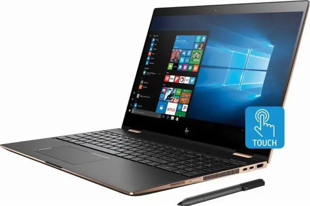 Alt view image 5 of 5 - HP 15-CH011DX Spectre x360 2-in-1 15.6" 4K Ultra HD Touch-Screen Laptop - Intel Core i7 - 16GB Memory - 512GB SSD - HP Finish In Dark Ash Silver Tablet Notebook w Stylus Active Pen