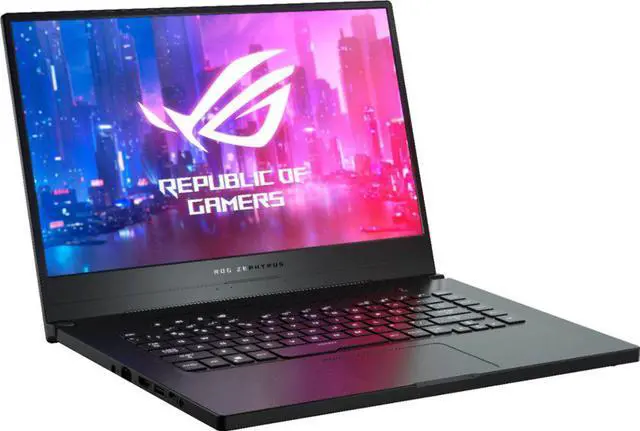 Alt view image 3 of 7 - ASUS - 15.6" Gaming Laptop - AMD Ryzen 7 - 16GB Memory - NVIDIA GeForce GTX 1660 Ti Max-Q - 512GB Solid State Drive - Metalic Hairline Black Notebook PC Computer GA502DU-BR7N6