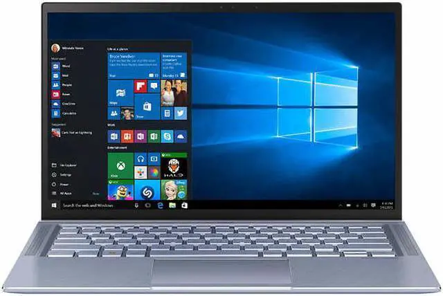 Alt view image 4 of 18 - ASUS ZenBook 14 UX431FN-IH74 Ultra-thin and Light 14-inch FHD Laptop, Intel Core i7-8565U, 16 GB RAM, 512 GB PCIE SSD, GeForce MX150, Windows 10, Silver Blue
