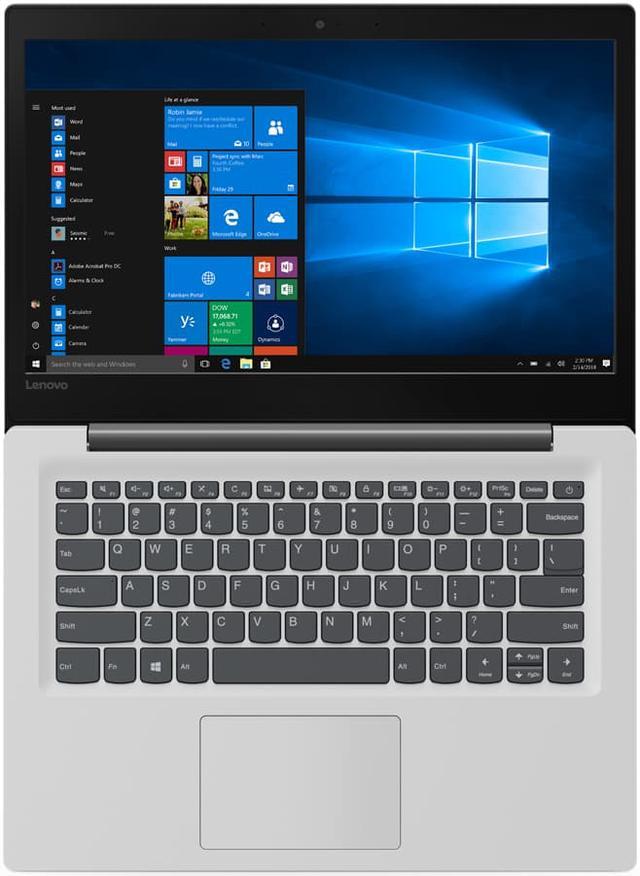 Alt view image 5 of 10 - Lenovo Ideapad 130s 14.0" Laptop, Windows 10, Intel Celeron N4000 Dual-Core Processor, 4GB Memory, 64GB Storage, Office 365 1 Year Subscription. Mineral Grey - 81KU000FUS