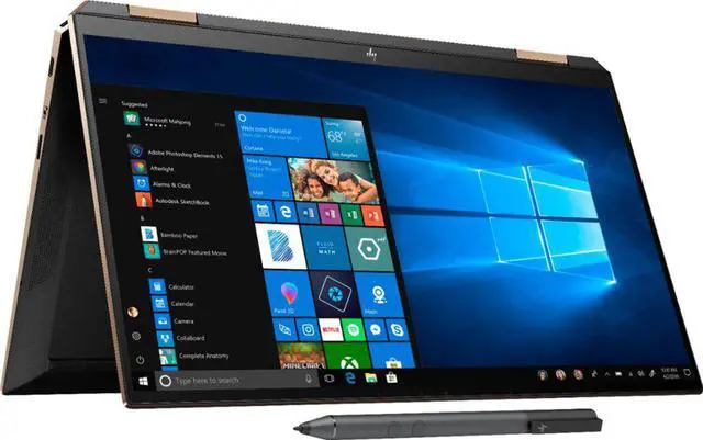 Alt view image 5 of 7 - HP - Spectre x360 2-in-1 13.3" 4K OLED Ultra HD Touch-Screen Laptop - Intel Core i7 - 16GB Memory - 1TB SSD + 32GB Optane - Nightfall Black Tablet Notebook PC Computer 13-AW0023DX