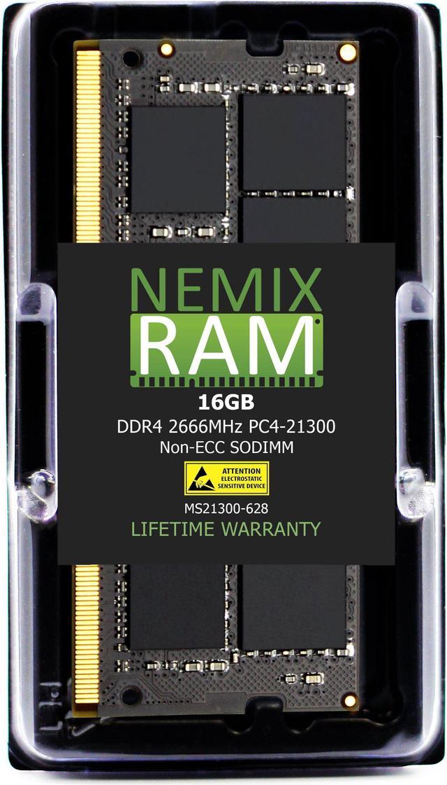 QNAP RAM-16GDR4K0-SO-2666 16GB DDR4 2666MHz PC4-21300 SODIMM 2Rx8  Compatible Memory