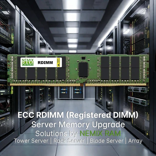 Alt view image 4 of 9 - NEMIX RAM 48GB (1X48GB) DDR5 5600MHZ PC5-44800 2Rx8 1.1V 288-PIN ECC RDIMM Compatible with Micron MTC20F208XS1RC56B