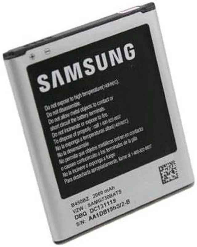 Alt view image 4 of 8 - OEM Samsung B450BU Standard Battery for Samsung Galay S3 Mini - Black