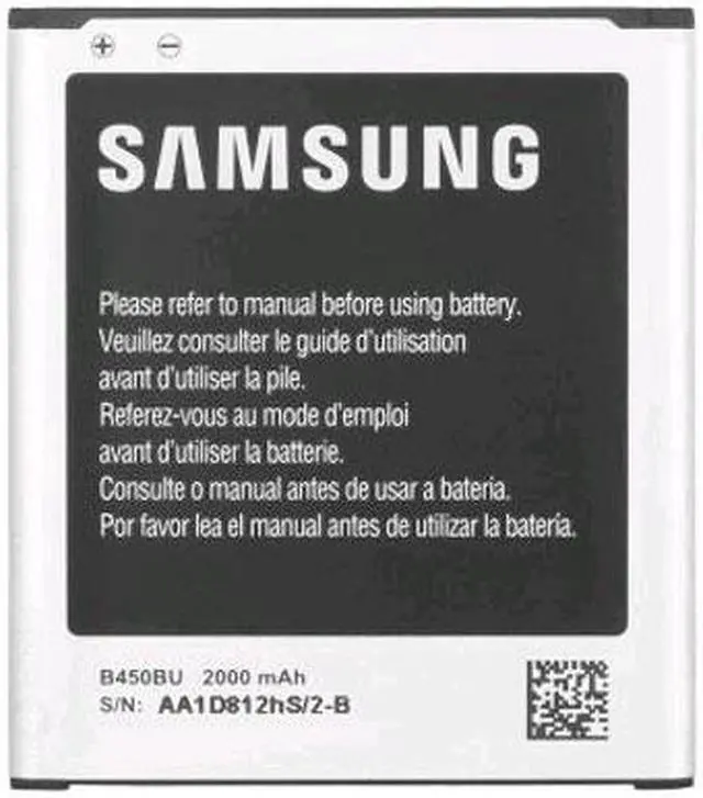 Alt view image 2 of 8 - OEM Samsung B450BU Standard Battery for Samsung Galay S3 Mini - Black