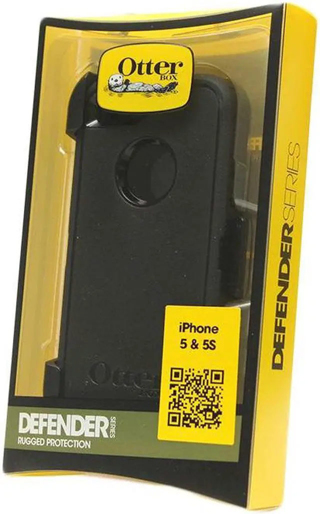 Alt view image 8 of 14 - Black Otterbox Defender Series Case +Belt Holster for iPhone 5 5S for Touch ID
