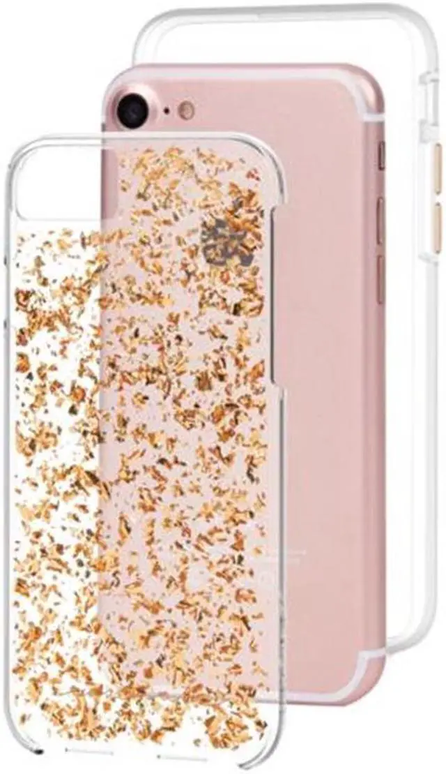 Alt view image 5 of 9 - Case-Mate Karat Case for iPhone 8/7/6/6s - Rose Gold/Clear