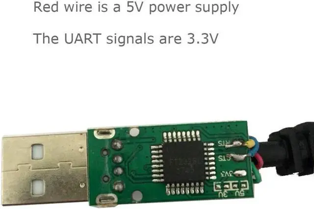 Alt view image 4 of 6 - FTDI Chipset FT232 to TTL Serial Cable Adapter 3.3V USB to TTL Computer Cable CTS RTS