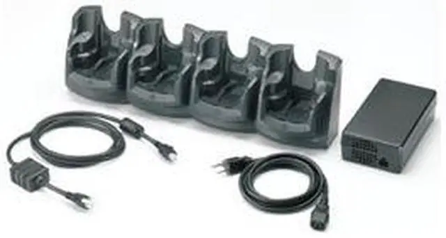 Main image of CRD7X00-4000CR 4 Slot Charger for MC70 / MC75 / MC75A Series Barcode Scanner Handhelds (Power Assembly Included)