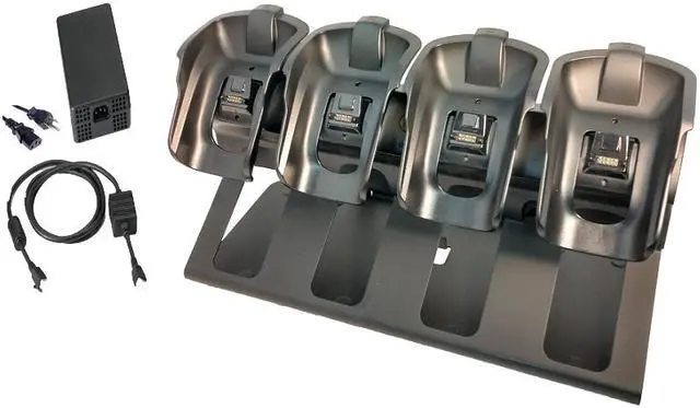Main image of CRD9501-401CES 4-Slot Charger, Desk Kit, for MC9500 Series Mobile Computers
