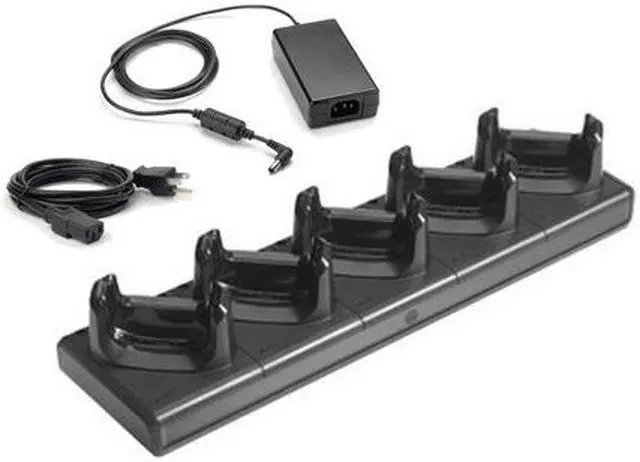 Main image of CRDUNIV-40-5000R (Power Assembly Included): 5-Slot Charger for Zebra MC40 Android Handheld Barcode Scanners