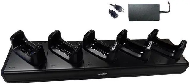 Main image of CRDUNIV-55-5000R 5-Slot Charging Cradle for TC55 Android Handheld Barcode Scanners | Power Supply Assembly Included