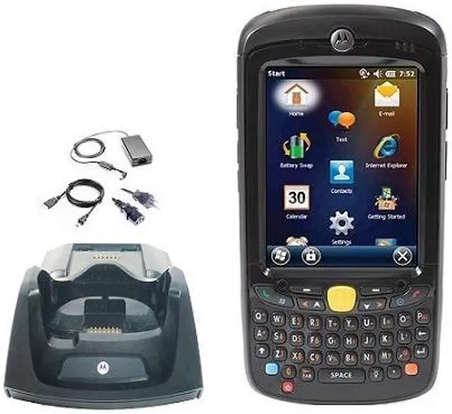 Main image of Motorola MC55A0 Handheld Computer Barcode Scanner Kit with Cradle