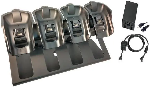Main image of CRD9500-4000ER 4-Slot Charging & Ethernet Cradle Complete Kit for MC9500 MC9590 MC9596 MC9598 Series Mobile Computers