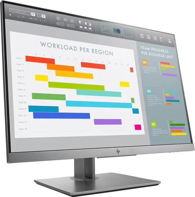 Main image of HP Business E243i 24" WUXGA WLED 16:10 Silver/Black 1920x1200 16.7 Million Colors LED Monitor  Grade B