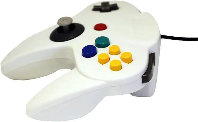 Alt view image 2 of 3 - White Replacement Controller for N64 by Mars Devices
