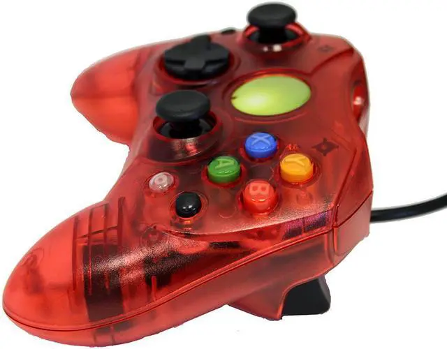 Alt view image 2 of 5 - Replacement Controller for XBox Original - Red Transparent - by Mars Devices