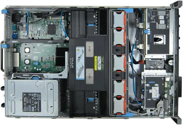 Alt view image 3 of 4 - Dell PowerEdge R710 Rack Server - 8 Bay 2.5" SFF - 2x Intel Xeon L5640 2.26GHz 6 Core Processors, 128GB DDR3, 8x HDD Trays, PERC 6/i, iDRAC6 Enterprise, 2x 870 Watt PSUs, Bezel, Rails