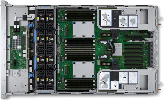 Alt view image 3 of 4 - Dell PowerEdge R940 - 8 Bay 2.5" 3U Server - 4x Intel Xeon Platinum 8160 2.1GHz 24 Core Processors, 256GB DDR4, H730P, 8x 1.2TB HDDs, X520/I350, iDRAC9 Enterprise, 2x 1600 Watt PSUs, Bezel, Rails
