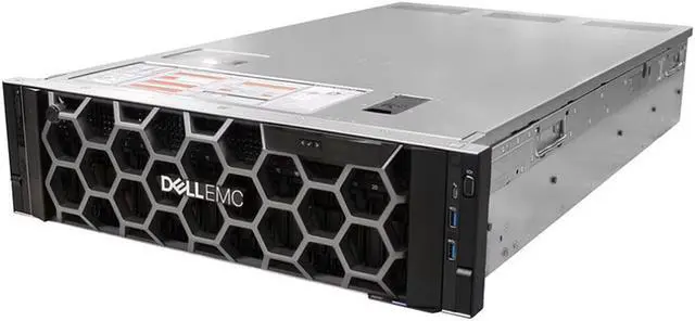 Alt view image 2 of 4 - Dell PowerEdge R940 - 8 Bay 2.5" 3U Server - 4x Intel Xeon Platinum 8160 2.1GHz 24 Core Processors, 256GB DDR4, H730P, 8x 1.2TB HDDs, X520/I350, iDRAC9 Enterprise, 2x 1600 Watt PSUs, Bezel, Rails