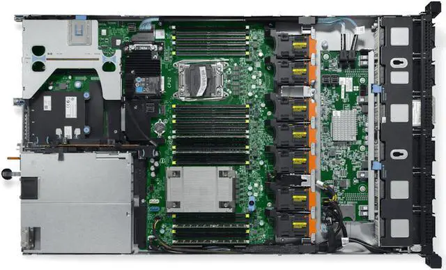 Alt view image 3 of 4 - Dell PowerEdge R630 - 10 Bay 2.5" Server - 2x Intel Xeon E5-2680 v3 2.5GHz 12 Core Processors, 64GB DDR4, H730, 10x 2.5" Trays, X520/I350, iDRAC8 Enterprise, 2x 750 Watt PSUs, Bezel, Rails