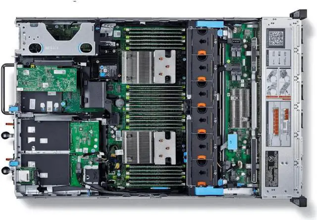 Alt view image 3 of 4 - Dell PowerEdge R730xd - 24 Bay 2.5" 2U Server - 2x Intel Xeon E5-2699 v4 2.2GHz 22 Core Processors, 64GB DDR4, H730, 24x 800GB SSDs, X520/I350, iDRAC8 Enterprise, 2x 750 Watt PSUs, Bezel, Rails