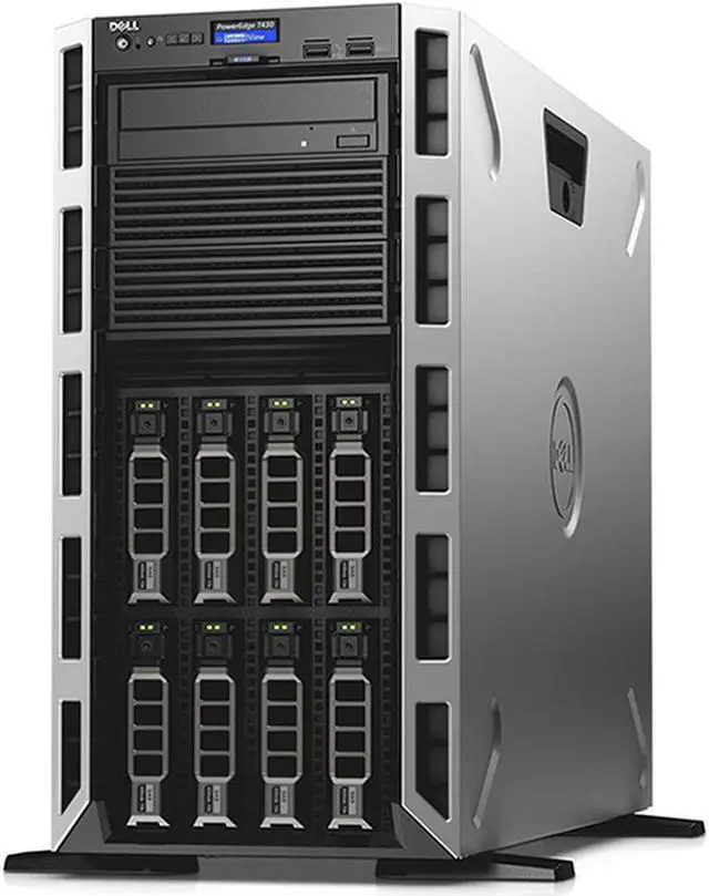 Alt view image 3 of 4 - Dell PowerEdge T430 - 8 Bay 3.5" Server - 2x Intel Xeon E5-2620 v4 2.1GHz 8 Core Processors, 16GB DDR4, H730, 8x 3.5" Trays, 5720, iDRAC8 Express, 2x 750 Watt PSUs, Bezel
