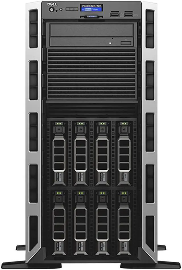 Alt view image 2 of 4 - Dell PowerEdge T430 - 8 Bay 3.5" Server - 2x Intel Xeon E5-2620 v4 2.1GHz 8 Core Processors, 16GB DDR4, H730, 8x 3.5" Trays, 5720, iDRAC8 Express, 2x 750 Watt PSUs, Bezel