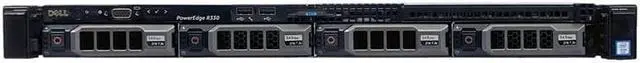 Main image of Dell PowerEdge R330 - 4 Bay 3.5" Server - 1x Intel Xeon E3-1280 v5 3.7GHz 4 Core Processor, 16GB DDR4, H730, 4x 14TB HDDs, 2x 1GbE RJ45, iDRAC8 Enterprise, 2x 350 Watt PSUs, Bezel, Rails