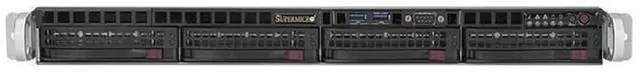 Main image of Supermicro SYS-5019S-W4TR - 4 Bay 3.5" 1U Server - 1x Intel Xeon E3-1220 v6 3.0GHz 4 Core Processor, 8GB DDR4, 9361-8i, 2x 3.5" Trays, X540, IPMI 2.0, 2x 500 Watt PSUs,