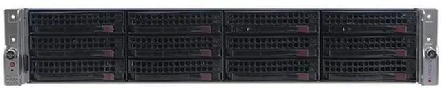 Main image of Supermicro SYS-6029U-E1CR4T - 12 Bay 3.5" 2U Server - 2x Intel Xeon Gold 5118 2.3GHz 12 Core Processors, 16GB DDR4, 9361-8i, 2x 3.5" Trays, X710, IPMI 2.0, 2x 1000 Watt PSUs,