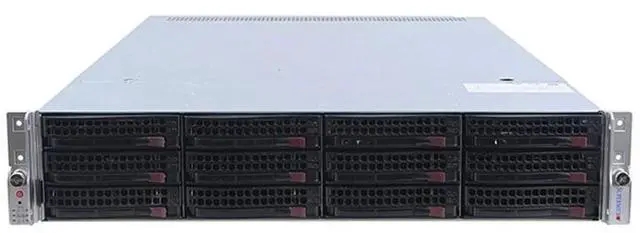 Alt view image 2 of 3 - Supermicro SYS-6029U-E1CR4T - 12 Bay 3.5" 2U Server - 2x Intel Xeon Gold 5118 2.3GHz 12 Core Processors, 16GB DDR4, 9361-8i, 2x 3.5" Trays, X710, IPMI 2.0, 2x 1000 Watt PSUs,