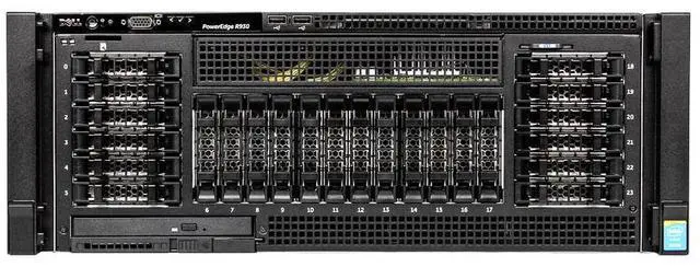 Main image of Dell PowerEdge R930 - 24 Bay 2.5" Server - 4x Intel Xeon E7-8867 v4 2.4GHz 16 Core Processors, 384GB DDR4, H730P, 24x 2.5" Trays, X520/I350, iDRAC8 Enterprise, 4x 1100 Watt PSUs,Bezel, Rails