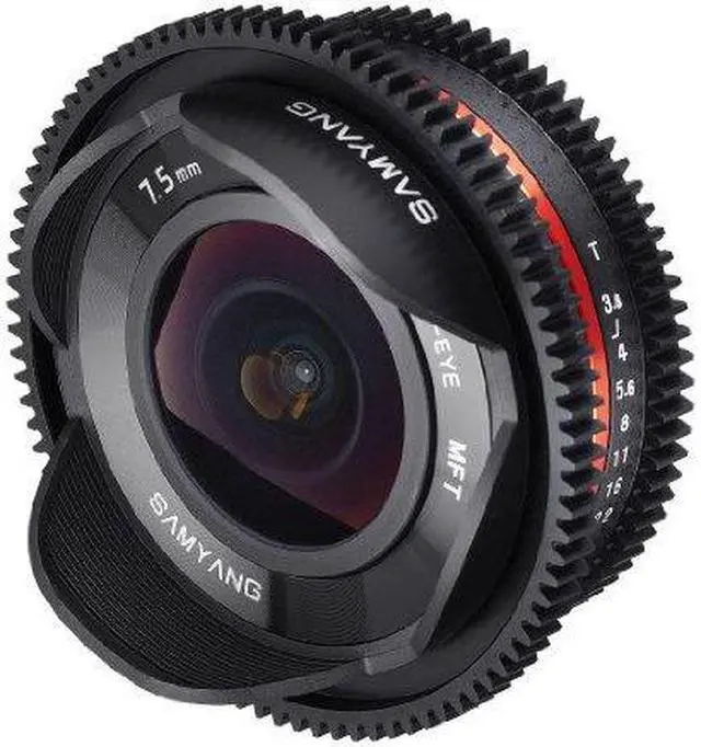 Alt view image 3 of 13 - Samyang Cine SYCV75MFT 7.5mm T3.8 Cine Fisheye Lens for Olympus/Panasonic Mic...
