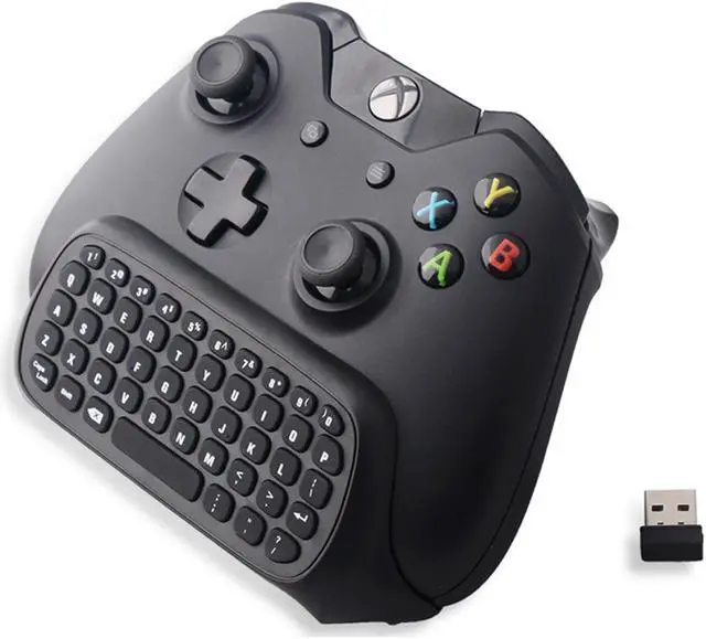 Alt view image 2 of 6 - [Audio Compatible] Xbox One Controller Keyboard, Megadream 2.4G Mini Wireless Keypad Chatpad with 3.5mm Jack Port for Microsoft Xbox One & Xbox One S