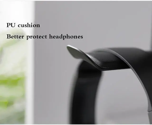 Alt view image 5 of 7 - Headset Hook Holder Headphone Hanger,  Universal PC Gaming Headset Hanger Mount Earphone Stand Under-Desk Earbuds Hook Organizer for Headphone with Strong Adhesive Tape-Black