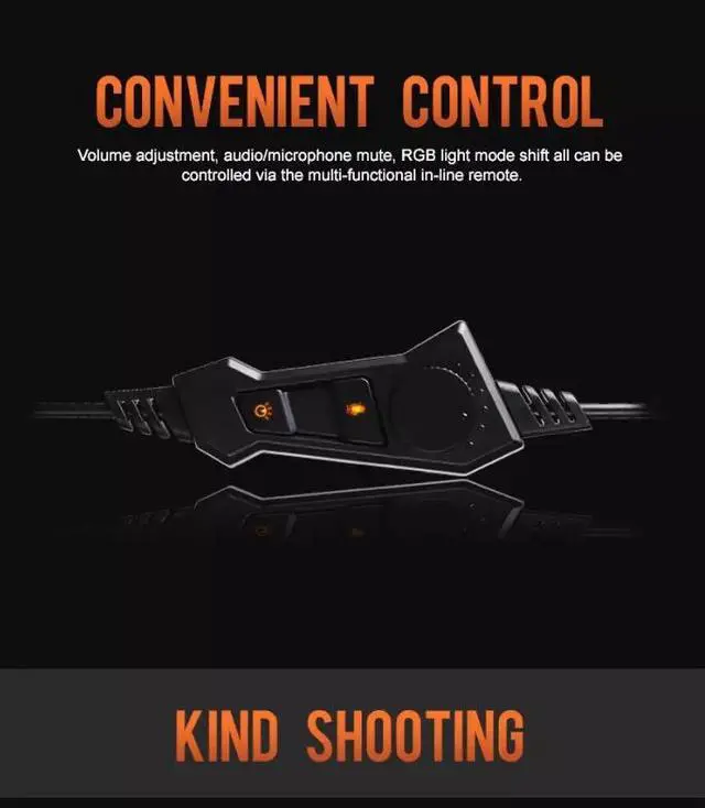 Alt view image 3 of 7 - Over Ear Gaming Headset With 7.1 Surround Sound, USB Wired Headphone with Noise Reduction Microphone and Volume Control(With Led Light)Compatible with PC, Computer, Notebook, MAC--White