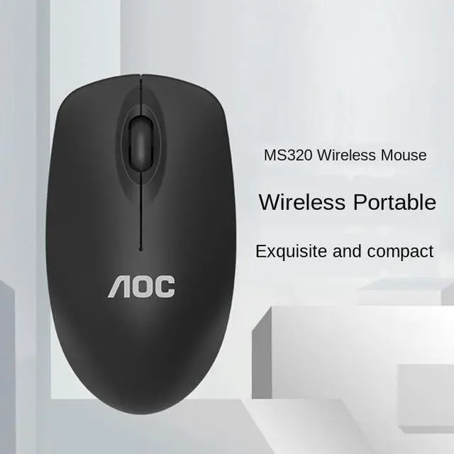 Alt view image 5 of 5 - Computer Wireless Mouse, 2.4G Wireless Mouse Portable Mobile Optical Mouse with USB Receiver, Designed for PC, Desktop, Laptop (Black)