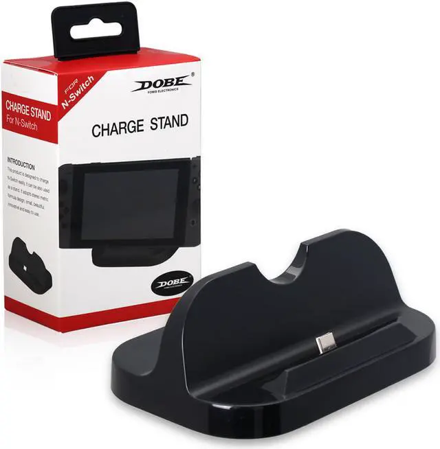 Alt view image 7 of 7 - Charging Dock,  USB Type C Docking Station Cradle Stand Mount Stand Compatible with Nintendo Switch - Black