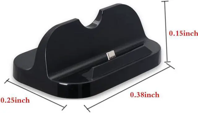 Alt view image 6 of 7 - Charging Dock,  USB Type C Docking Station Cradle Stand Mount Stand Compatible with Nintendo Switch - Black
