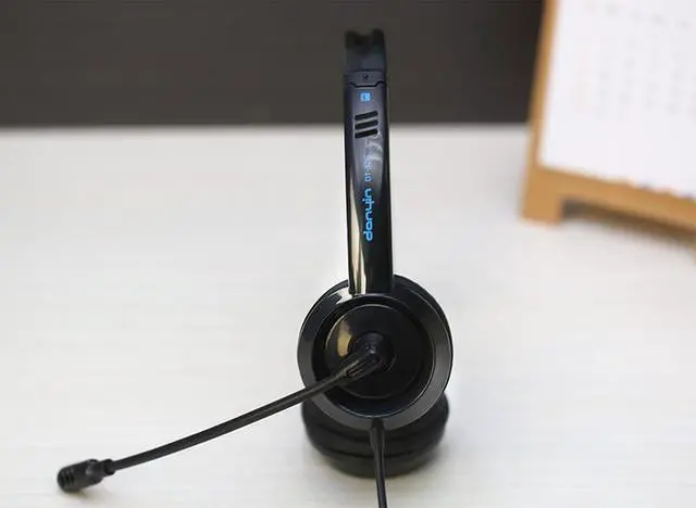 Alt view image 7 of 7 - USB Wired Headset with Noise Canceling Microphone and Volume Controller, PC Computer Headphone for UC Softphones Business Skype Lync Conference Online Course Remote Work